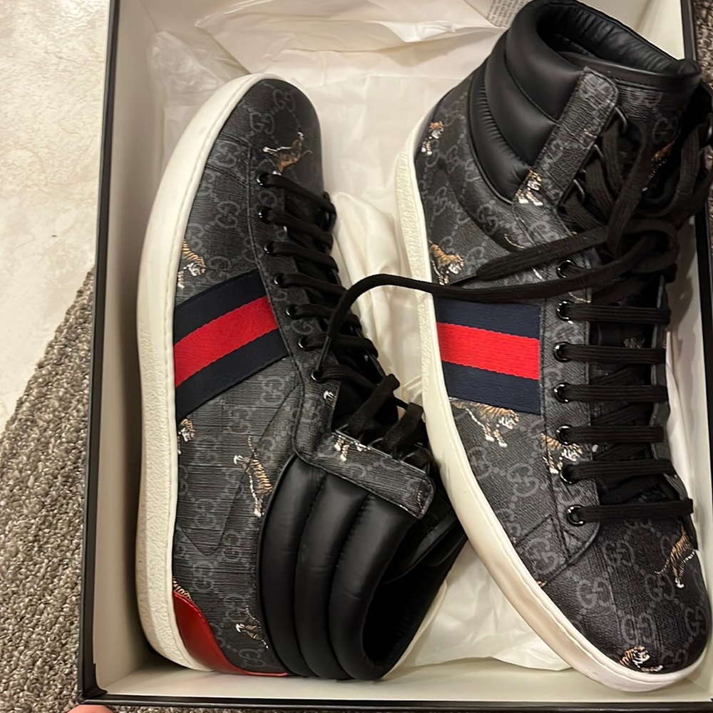 Size 13 Gucci sneakers worn only a couple times